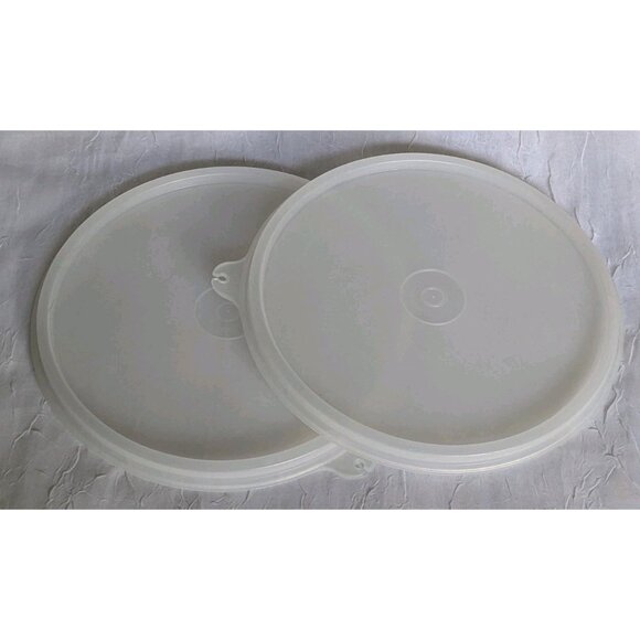 2 Tupperware Cereal Bowls with Lids Storage Containers Pink Blue Vtg Retro Set - Picture 6 of 14